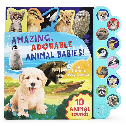 Bean Kids - Amazing, Adorable Animal Babies!: Listen to Baby Animals - 10-Button Children's Sound Book